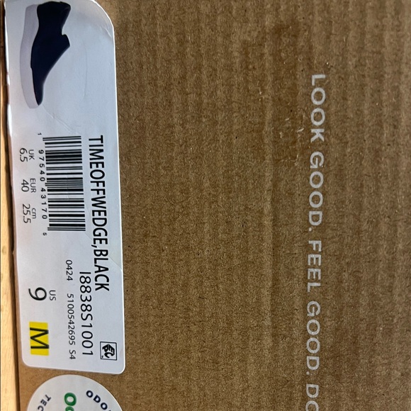 Dr. Scholl's Black and White Woman's Slip-On wedge - Picture 5 of 5